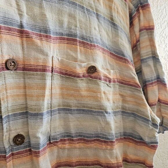 The Territory Ahead Linen Blend Button Down Shirt - Picture 3 of 7